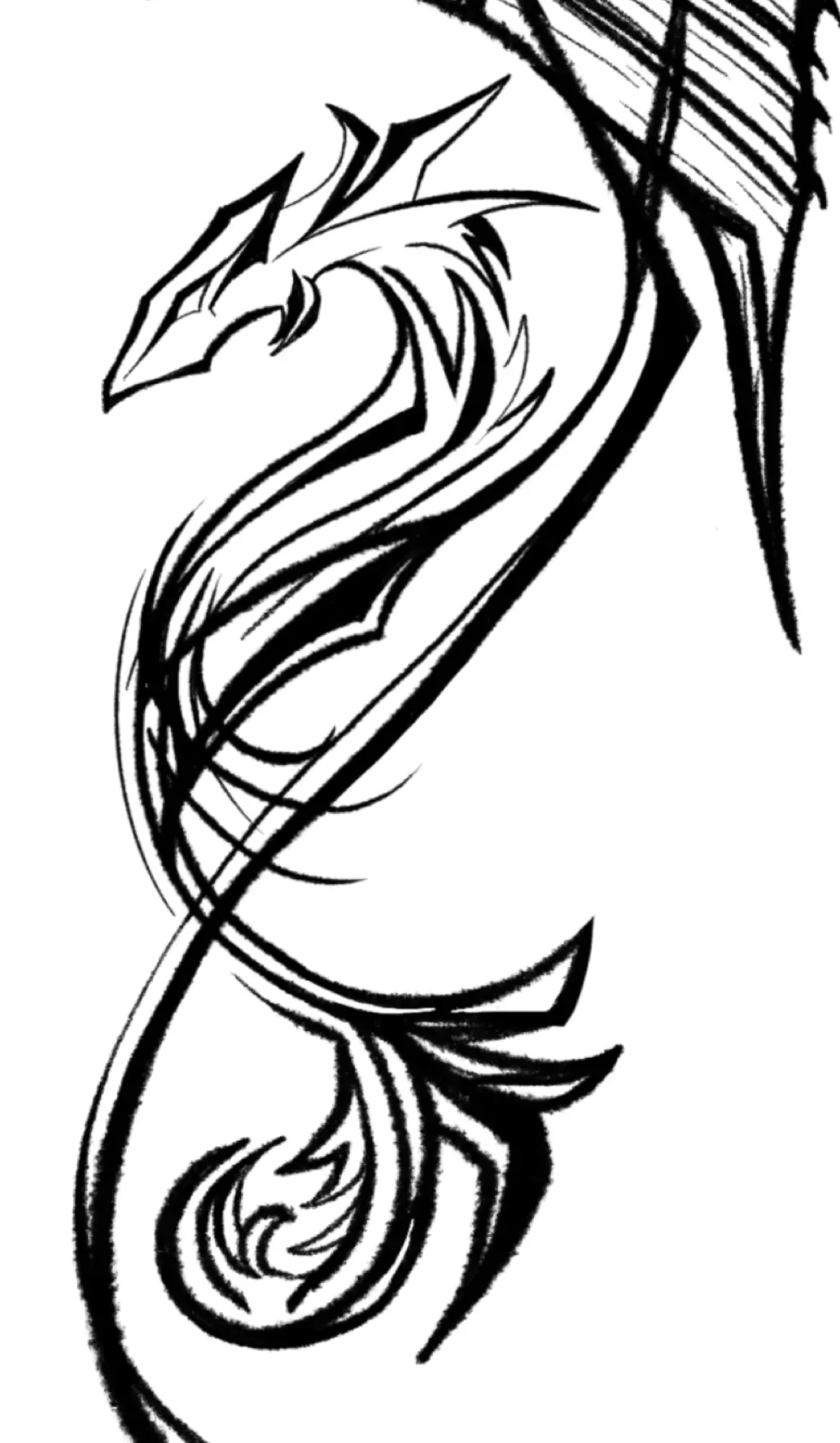 Dragon, artwork by Narvitaa